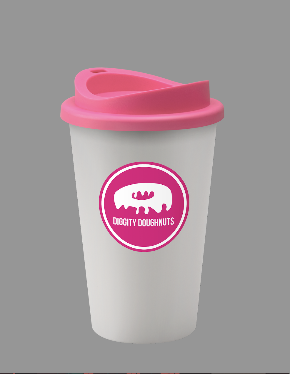 100x takeaway reusable Diggity Doughnuts Coffee cups - 1
