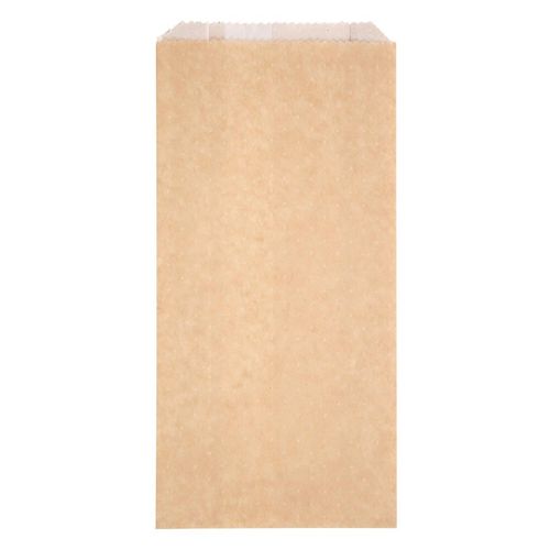 Fiesta Green Biodegradable Kraft Hot and Crispy Hot Food Bags 254 x 127mm (Pack of 500) - FC877 - 1