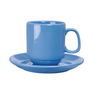 Olympia Heritage Stacking Mug Blue 300ml (Pack of 6) - DW144 - 3