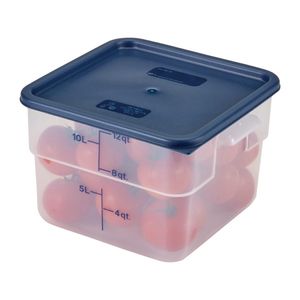 Cambro Camsquare Food Storage Container Lid Blue - DB016 - 3