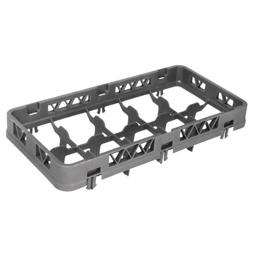 Vogue Half Size Glass Rack Dropped Extender 10 Compartments - CK388 - 1