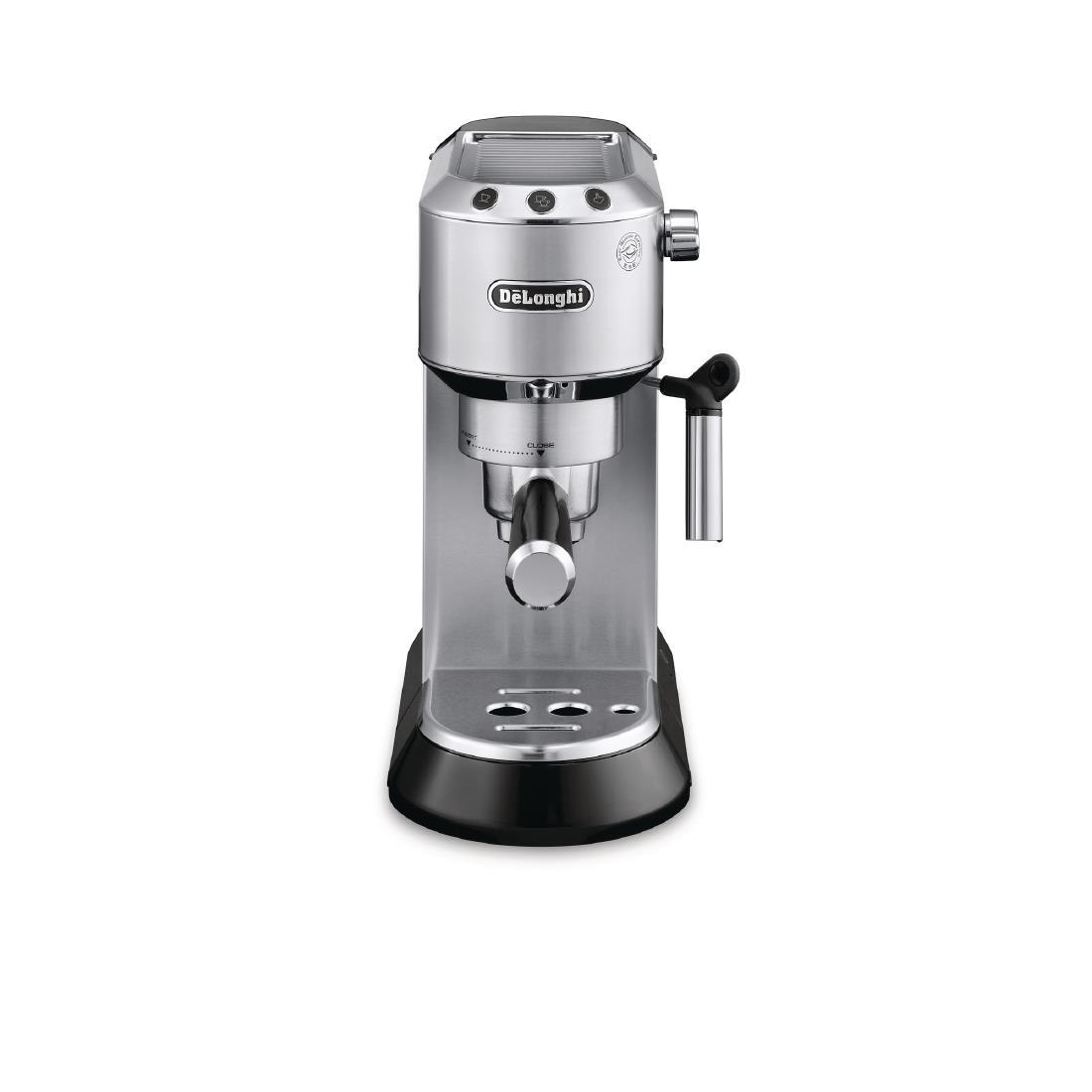 Delonghi Pump Espresso Coffee Maker Milk Frother Silver - GN712 | Go for Green Applia