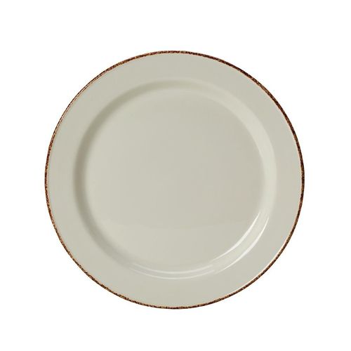 Steelite Brown Dapple Slimline Plates 203mm (Pack of 24) - VV764 - 1