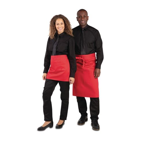 Whites Regular Bistro Apron Red