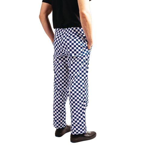 Whites Easyfit Trousers Teflon Big Blue Check XS