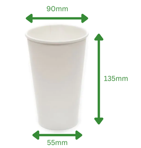 Custom Printed 16oz Single Wall Paper Cups - Custom Branded 16oz Single Walled Paper Cups - Bespoke Paper Cold Cups 16oz - 3