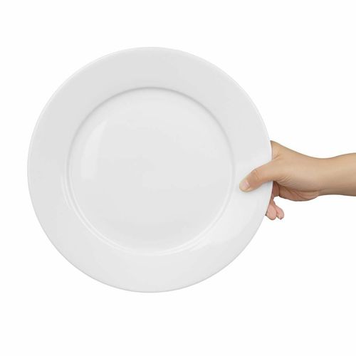 Olympia Whiteware Wide Rimmed Plates 280mm (Pack of 6) - CB482 - 2
