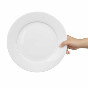Olympia Whiteware Wide Rimmed Plates 280mm (Pack of 6) - CB482 - 3