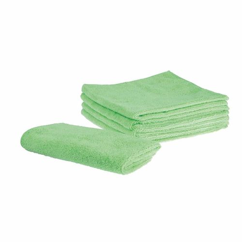 Jantex Microfibre Cloths Green (Pack of 5) - GF609 - 5