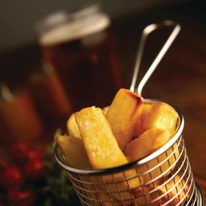 Olympia Chip basket Round with Handle 80mm - CE148 - 3