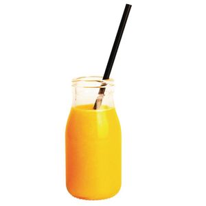 Olympia Glass Milk Bottles 200ml (Pack of 12) - CL141 - 3