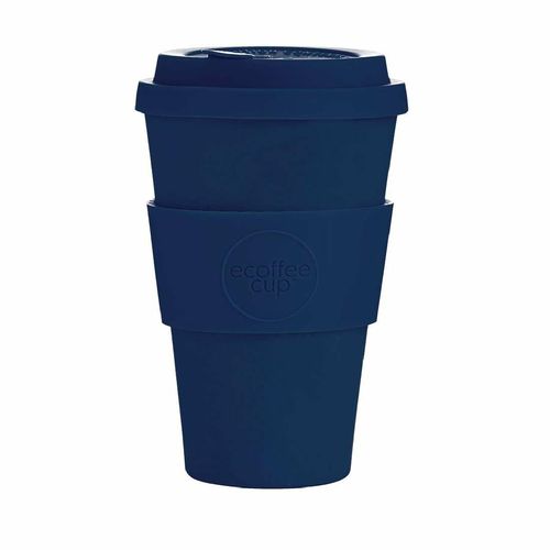 Ecoffee Cup Bamboo Reusable Coffee Cup Dark Energy Navy 14oz - DY492 - 1