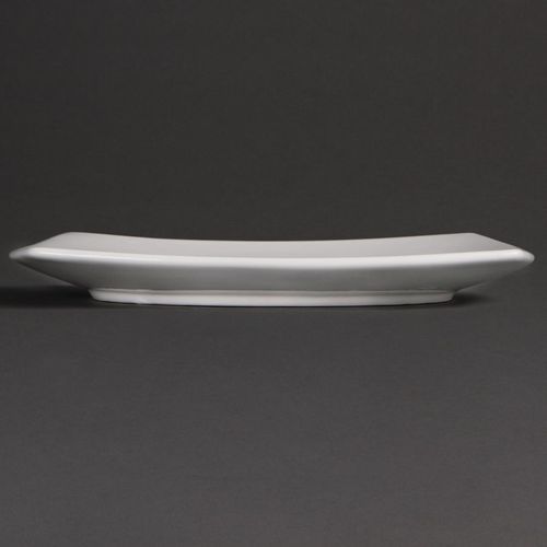 Olympia Whiteware Rounded Square Plates 240mm (Pack of 12) - U170 - 3