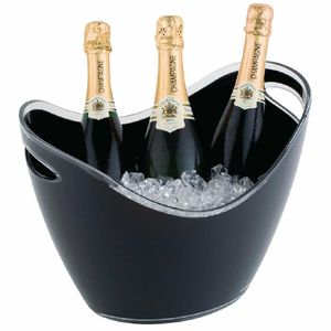 APS Black Acrylic Wine And Champagne Bucket Large - CF311 - 1
