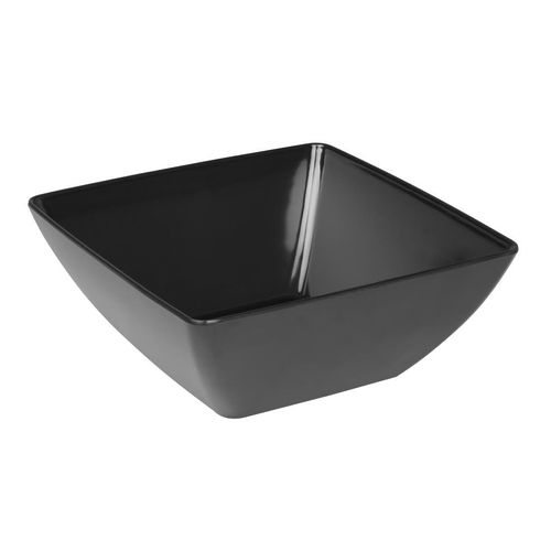 Olympia Kristallon Curved Black Melamine Bowl 11in - DP147 - 1