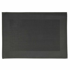 APS PVC Placemat Fine Band Frame Black (Pack of 6) - GL610 - 1