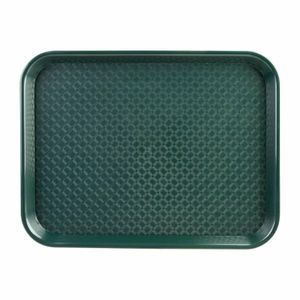 Olympia Kristallon Large Polypropylene Fast Food Tray Green 450mm - P511 - 1