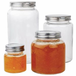 Vogue Glass Screw Top Dry Food Jar 330ml (Pack of 6) - CP082 - 3