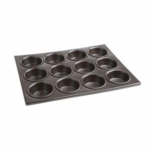 Vogue Aluminium Non-Stick Muffin Tray 12 Cup - C562 - 1