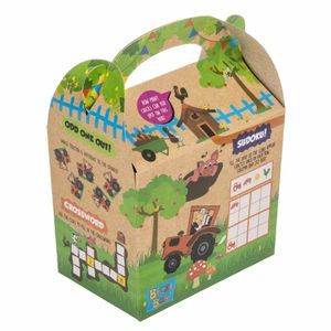 Crafti's Kids Recycled Kraft Bizzi Meal Boxes Pet and Farm (Pack of 200) - DK364 - 1