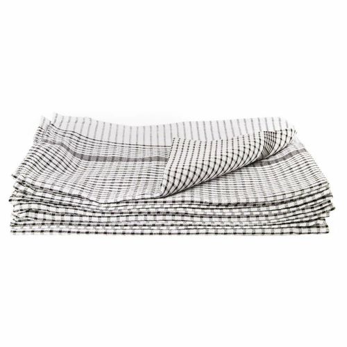 Vogue Wonderdry Tea Towels Black (Pack of 10) - CC597 - 8