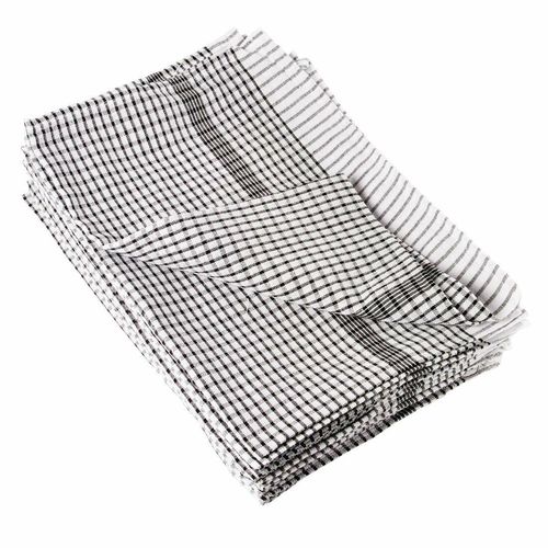 Vogue Wonderdry Tea Towels Black (Pack of 10) - CC597 - 1