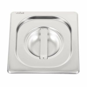 Vogue Heavy Duty Stainless Steel 1/6 Gastronorm Pan Lid - DW459 - 3