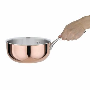 Vogue Tri Wall Copper Flared Saute Pan 200mm - CM677 - 1