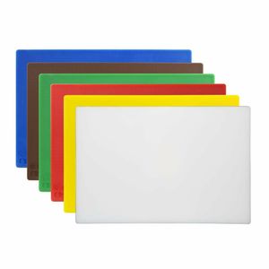 Hygiplas Low Density Anti Bacterial Chopping Board Set (Pack of 6) - HC870 - 1