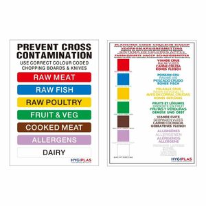 Hygiplas High Density Chopping Board Set with Rack - S237 - 3