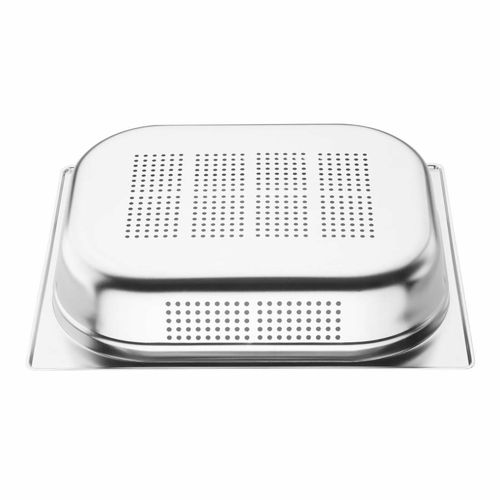 Vogue Stainless Steel Perforated 1/2 Gastronorm Pan 65mm - K844 - 7