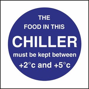 Vogue Food In This Chiller Sign - L838 - 1