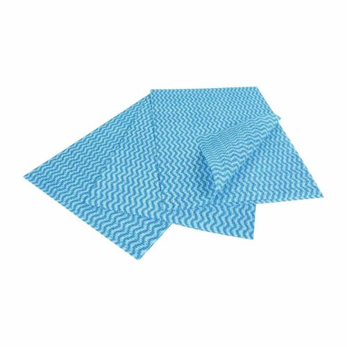 EcoTech Envirowipe Antibacterial Compostable Cleaning Cloths Blue (25 Pack) - FA208 - 1