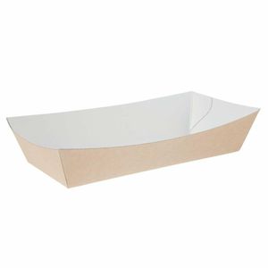 Colpac Compostable Kraft Food Trays Large 220mm (Pack of 250) - FA364 - 1