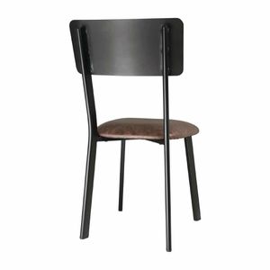 Bolero Metal & PU Side Chair Vintage Mocha (Pack 4) - DR301 - 3
