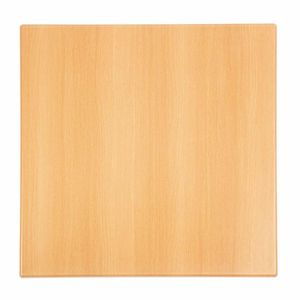 Bolero Pre-drilled Square Table Top Beech Effect 700mm - GG638 - 1