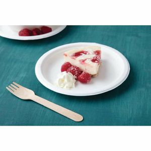 Fiesta Compostable Bagasse Plates Round 179mm (Pack of 50) - CW905 - 3