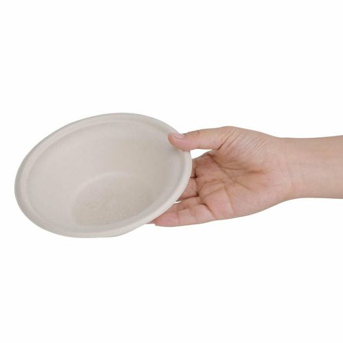 Fiesta Compostable Bagasse Round Bowls Natural Colour 11oz (Pack of 50) - FC543 - 3