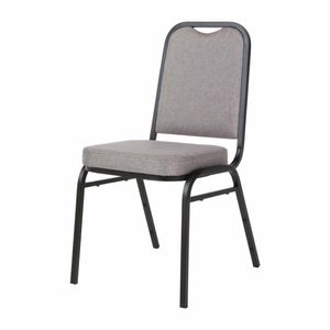 Bolero Square Back Banquet Chairs Black & Grey (Pack of 4) - DA602 - 3
