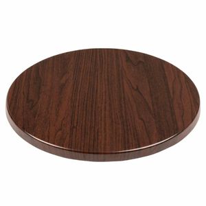 Bolero Pre-drilled Round Table Top Dark Brown 800mm - GL974 - 3