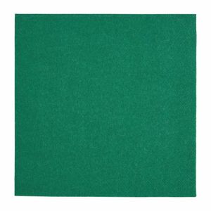 Fiesta Recyclable Dinner Napkin Dark Green 40x40cm 3ply 1/4 Fold (Pack of 1000) - FE255 - 1
