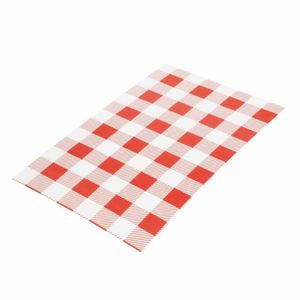 Greaseproof Paper Sheets Red Gingham 190 x 310mm (Pack of 200) - CL658 - 3