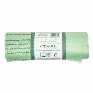 Vegware Compostable Bin Liners 80Ltr (Pack of 240) - CY581 - 1