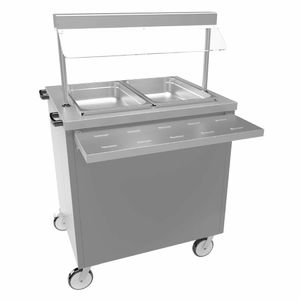 Moffat Mobile Hot Cupboard with Dry Heat Bain Marie 2FBM - DT595 - 1