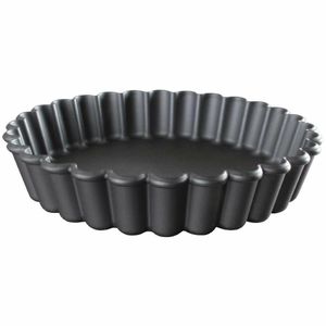 Matfer Bourgeat Exoglass Round Fluted Tartlet Mould 110mm (Pack of 12) - DN956 - 1