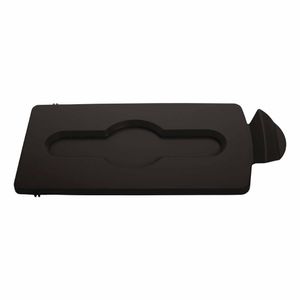 Rubbermaid SJRS Stream Topper Brown Closed Lid - DY074 - 1