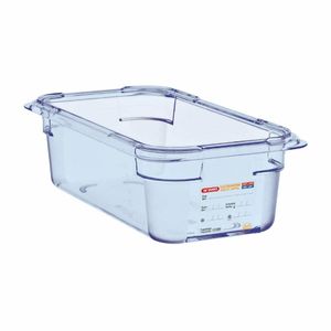 Araven ABS Food Storage Container Blue GN 1/4 100mm - GP575 - 1