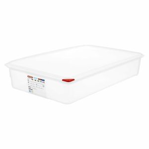 Araven Polypropylene 1/1 Gastronorm Food Containers 13.7Ltr with Lid (Pack of 4) - GL260 - 1