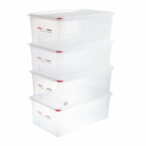 Araven Polypropylene 1/1 Gastronorm Food Storage Box 28Ltr (Pack of 4) - DL984 - 3
