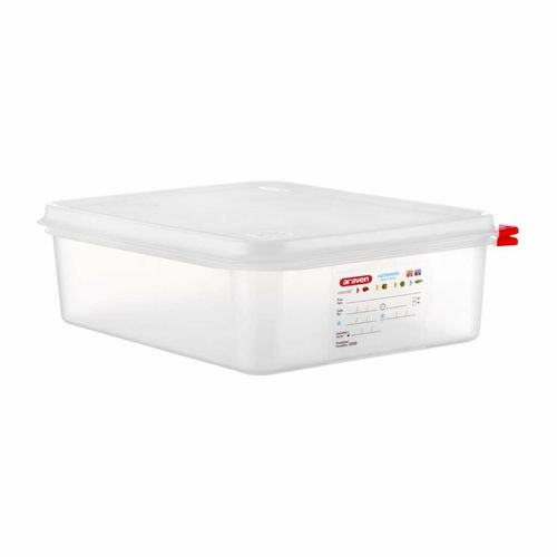 Araven Polypropylene 1/2 Gastronorm Food Container 6.5Ltr (Pack of 4) - DL982 - 1